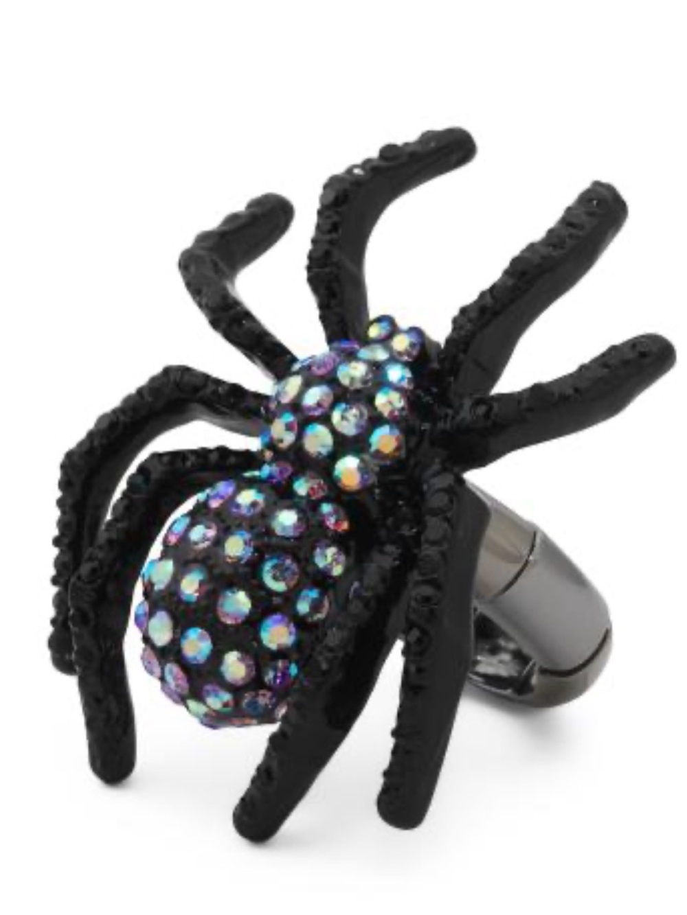 NWT ⚜️🖤⚜️ BETSEY JOHNSON PURPLE GEM SPIDER COCKTAIL RING